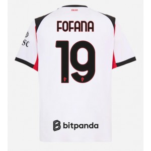 Fotbalové Dres AC Milan Youssouf Fofana #19 Venkovní Oblečení 2025-26 Krátký Rukáv